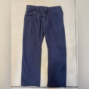 Men’s Levi 514 Navy Straight Leg Jeans 34X30